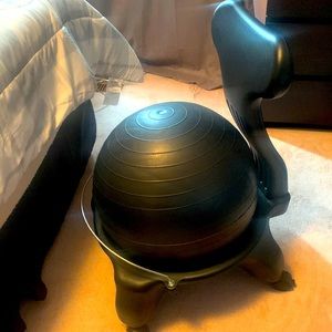 Exercise ball chair